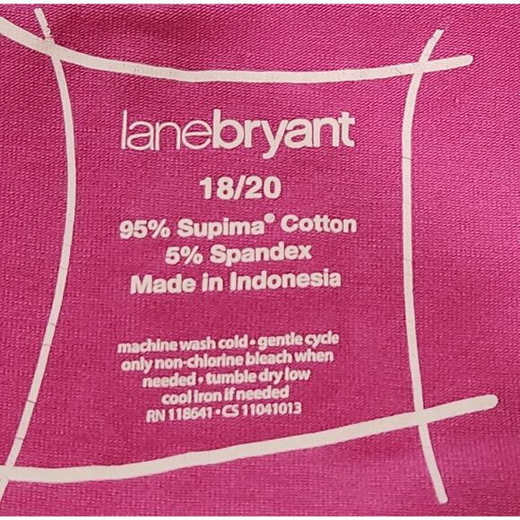Lane Bryant Purple Adjustable Spaghetti Strap Tank Top 18 20 Lightweight Soft - Picture 4 of 4